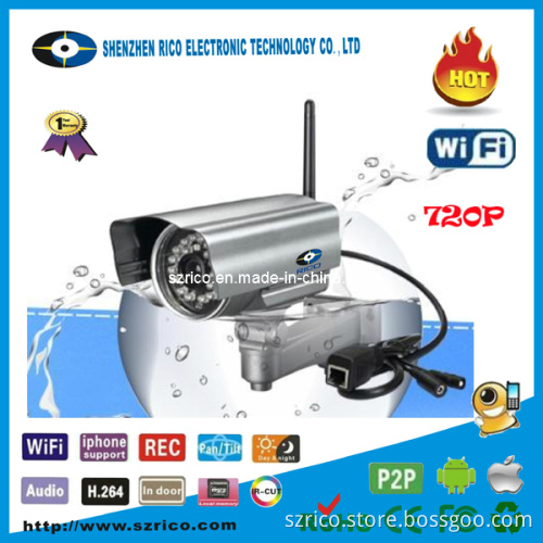 Night Vision Plug and Play P2p 720p HD H. 264 Outdoor Security Waterproof IP Cameras